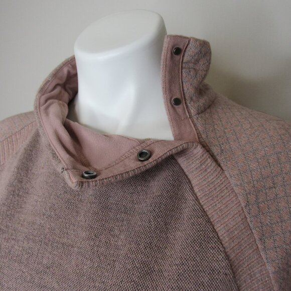 Prana Pink BRANDIE Sweater Mock Thermal Women's L Large - Picture 7 of 10